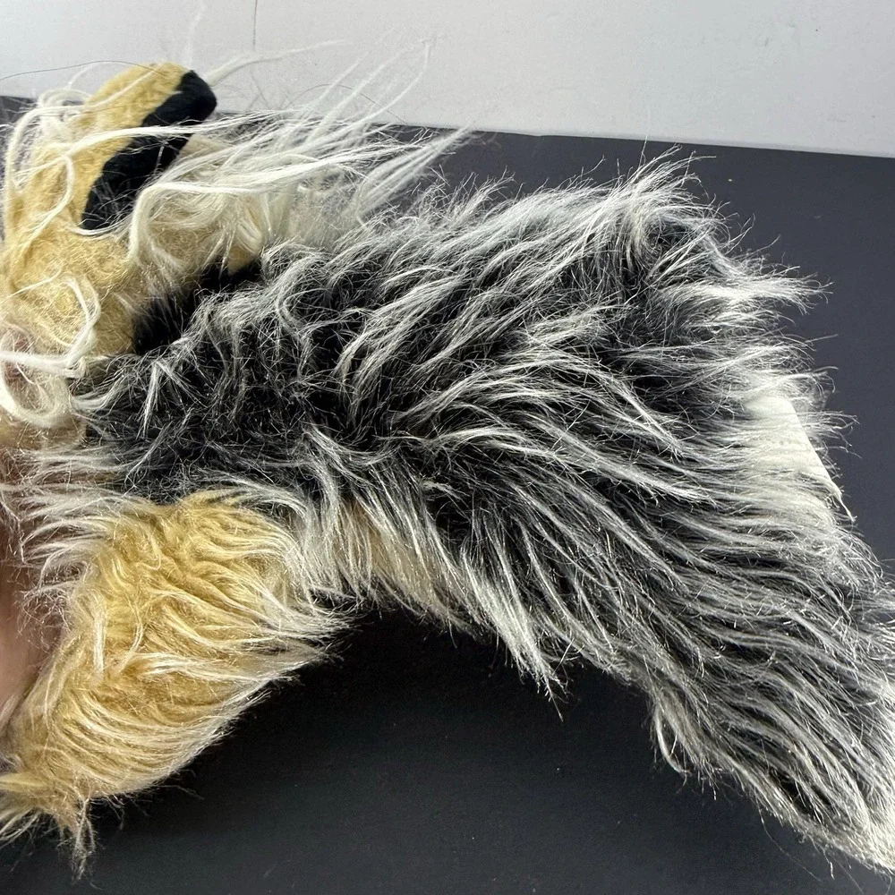 Toys r Us Animal Alley Yorkshire Terrier Dog Plush Stuffed Long Hair Red Bow 11